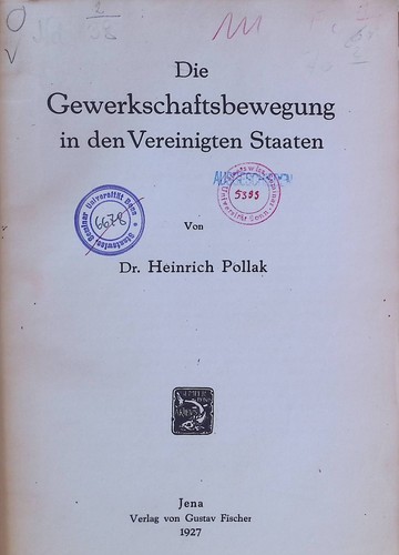 Die gewerkschaftsbewegung - die, in